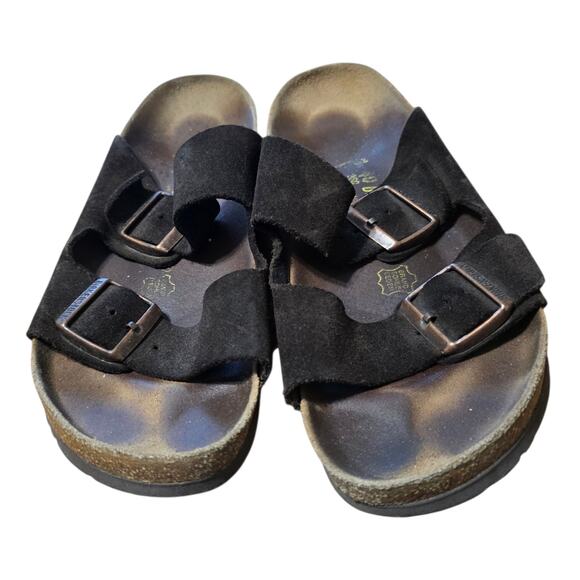 Birkenstock Shoes - Birkenstocks Arizona suede leather brown size 40 9 9.5 women's 7 7.5 mens